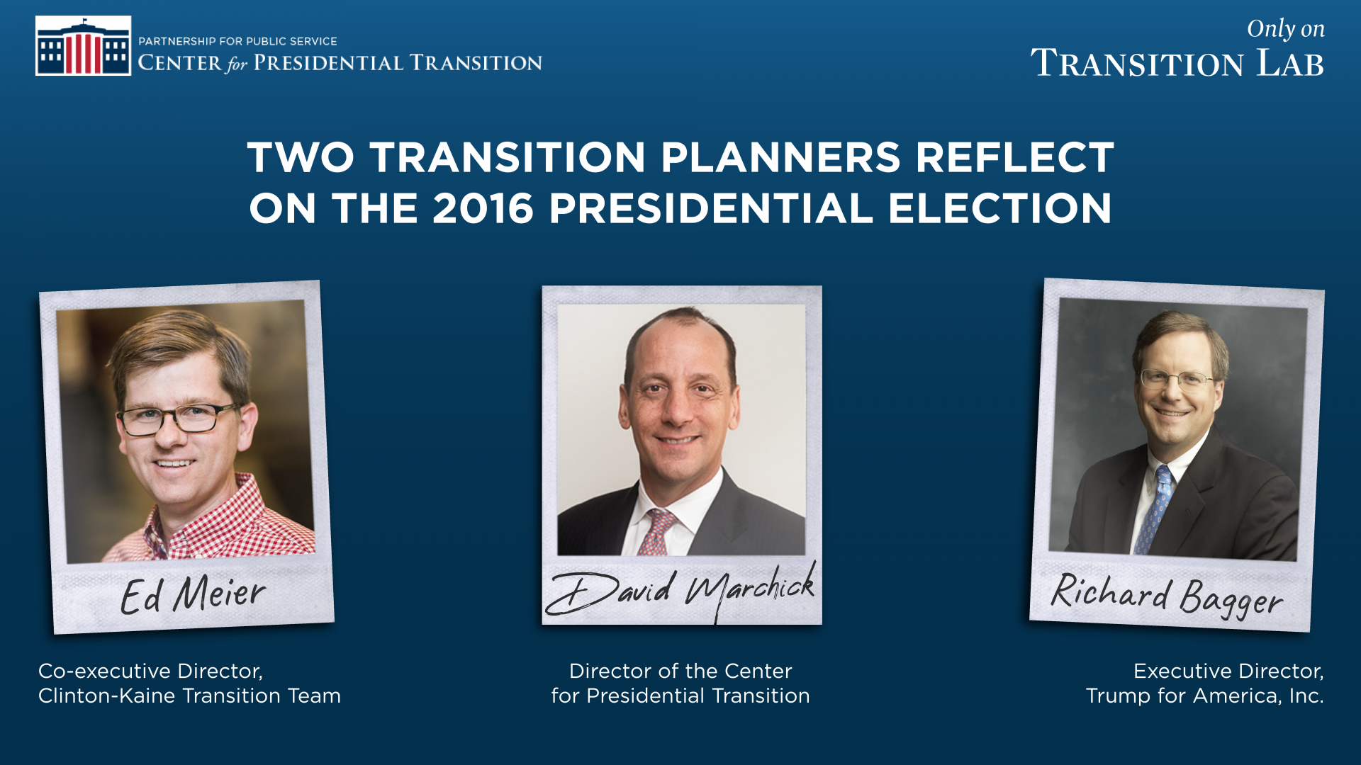 Two Transition Planners Reflect On The 2016 Election • Center For ...